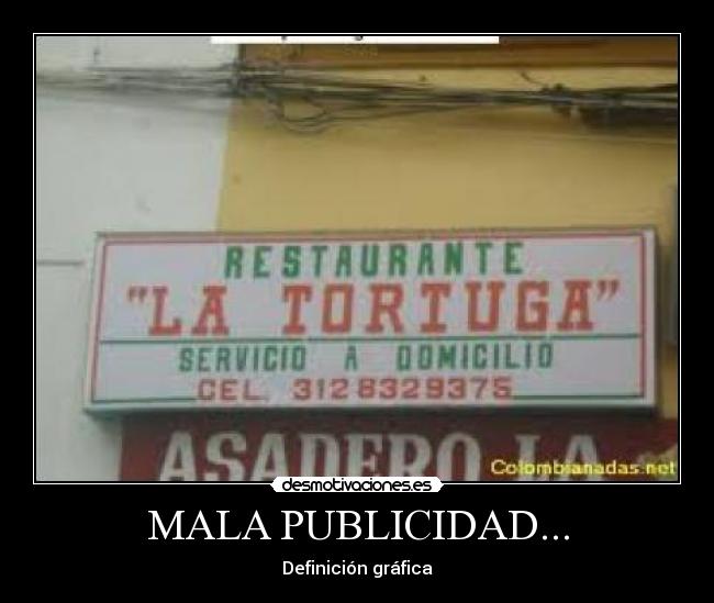 MALA PUBLICIDAD... -