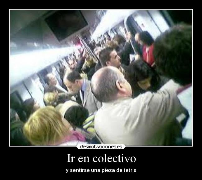 Ir en colectivo - y sentirse una pieza de tetris