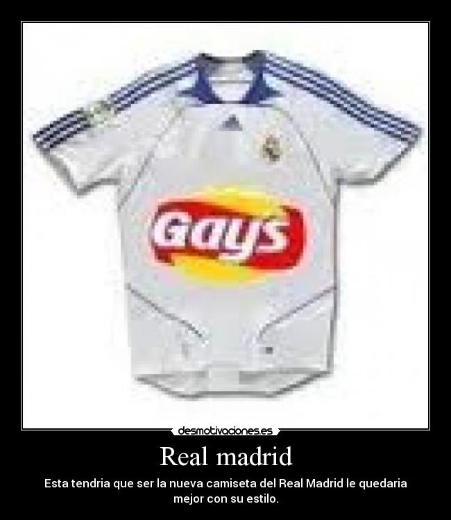 Real madrid - Esta tendria que ser la nueva camiseta del Real Madrid le quedaria mejor con su estilo.