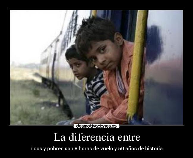 La diferencia entre -