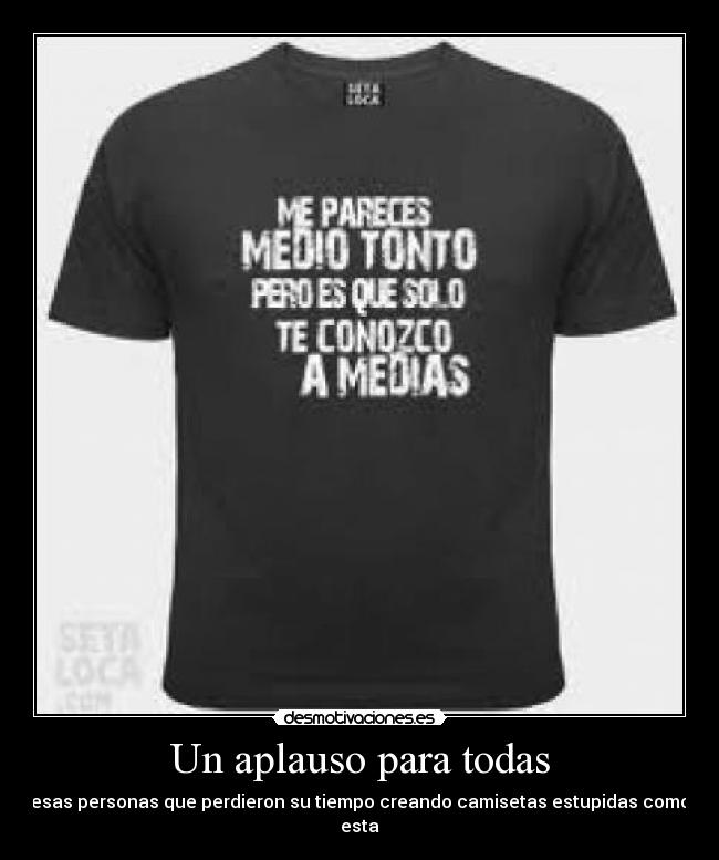 Un aplauso para todas -