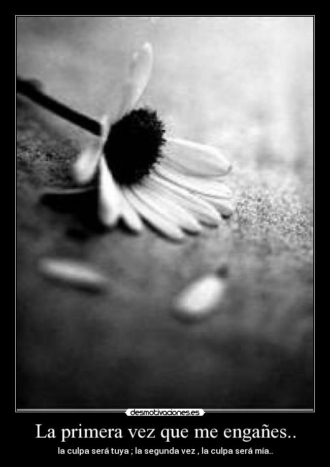 La primera vez que me engañes.. - 