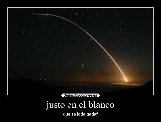 justo en el blanco -