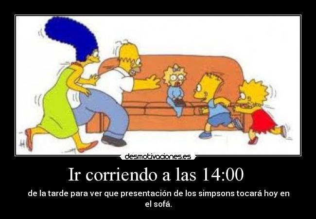 Ir corriendo a las 14:00  - 