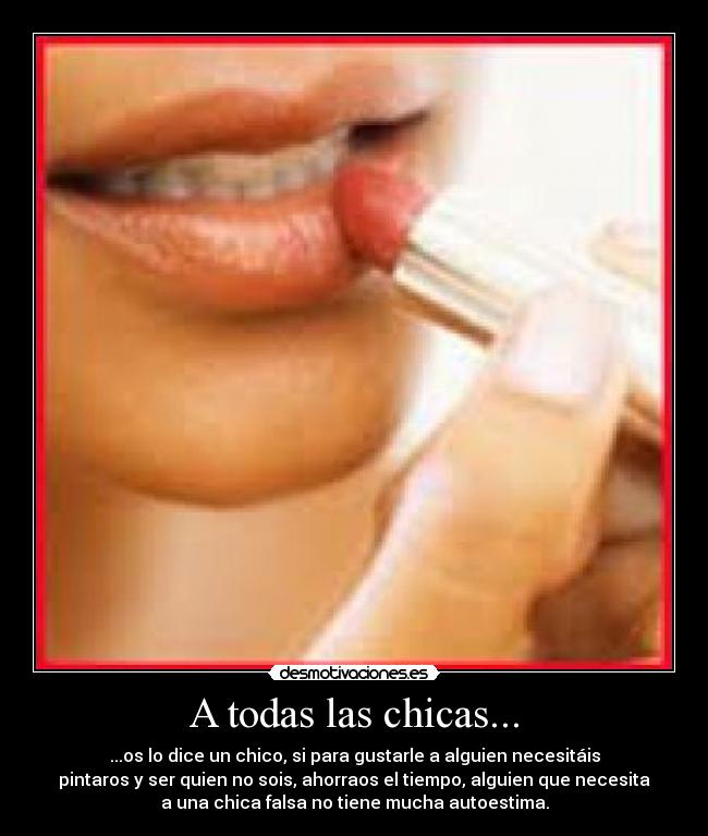 A todas las chicas... -