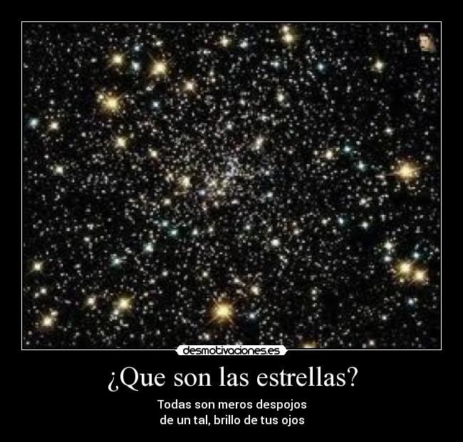 ¿Que son las estrellas? -