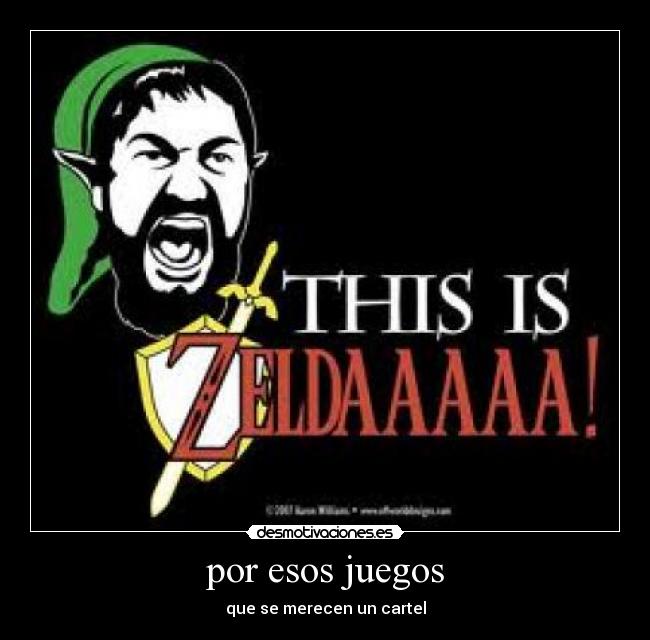 por esos juegos - que se merecen un cartel