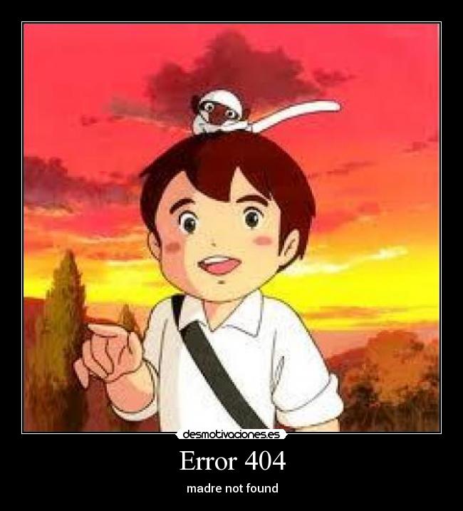 Error 404 - madre not found