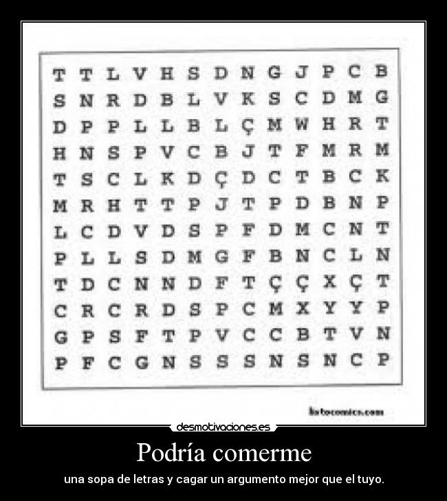 Podría comerme - 