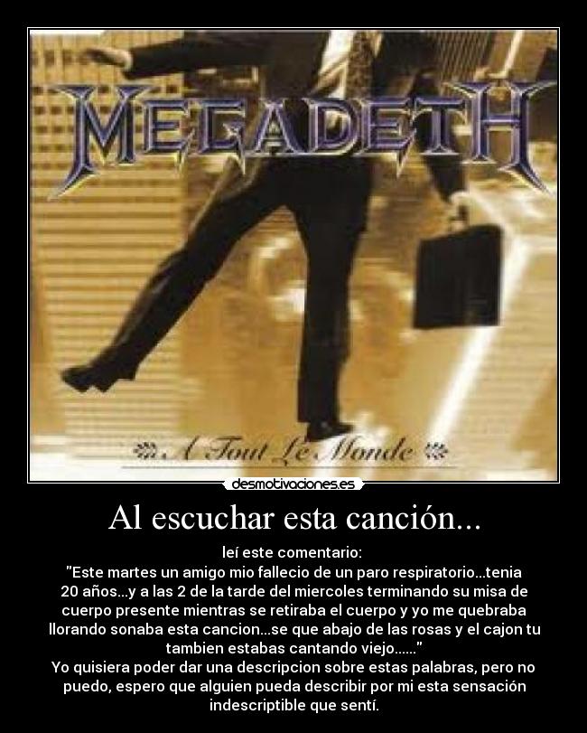 Al escuchar esta canción... -