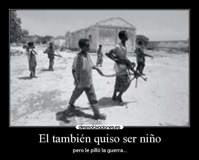 El también quiso ser niño - 