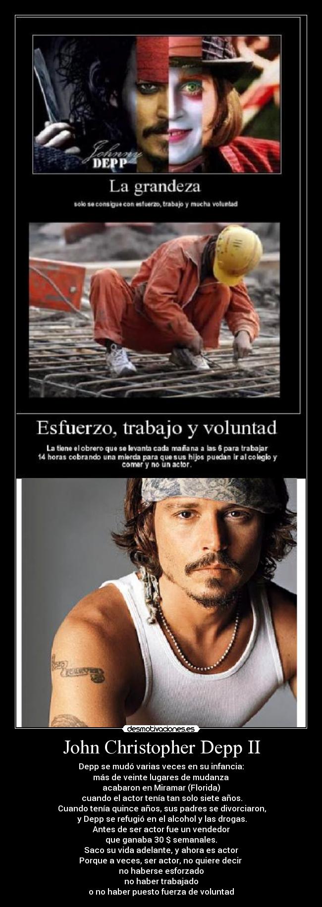 carteles john christopher depp desmotivaciones