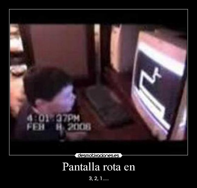 Pantalla rota en -
