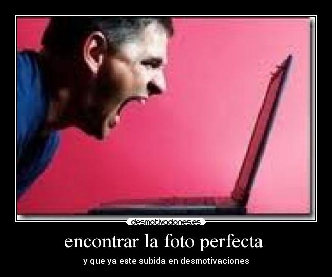 encontrar la foto perfecta - y que ya este subida en desmotivaciones