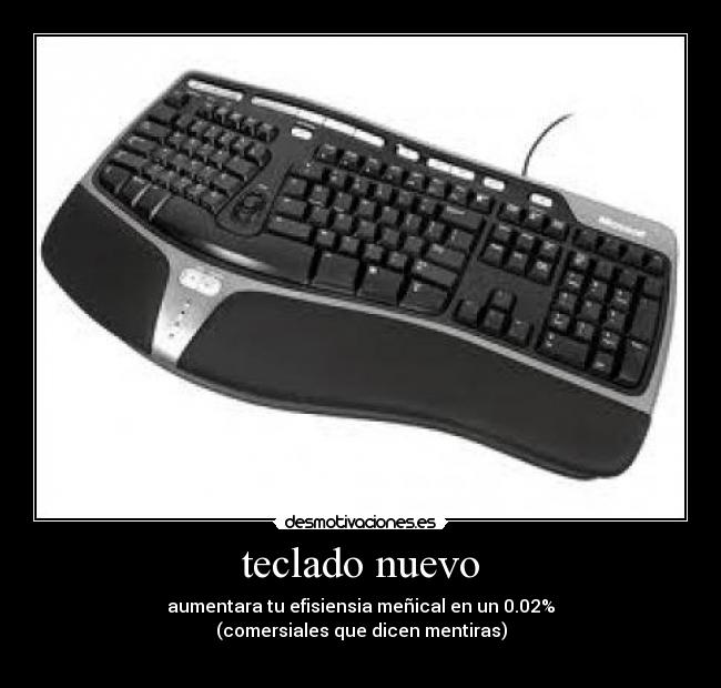 carteles teclado nuevo desmotivaciones