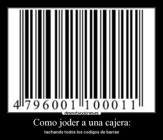 Como joder a una cajera: -