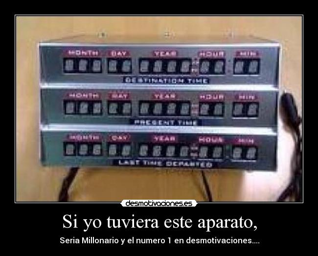 Si yo tuviera este aparato, - 