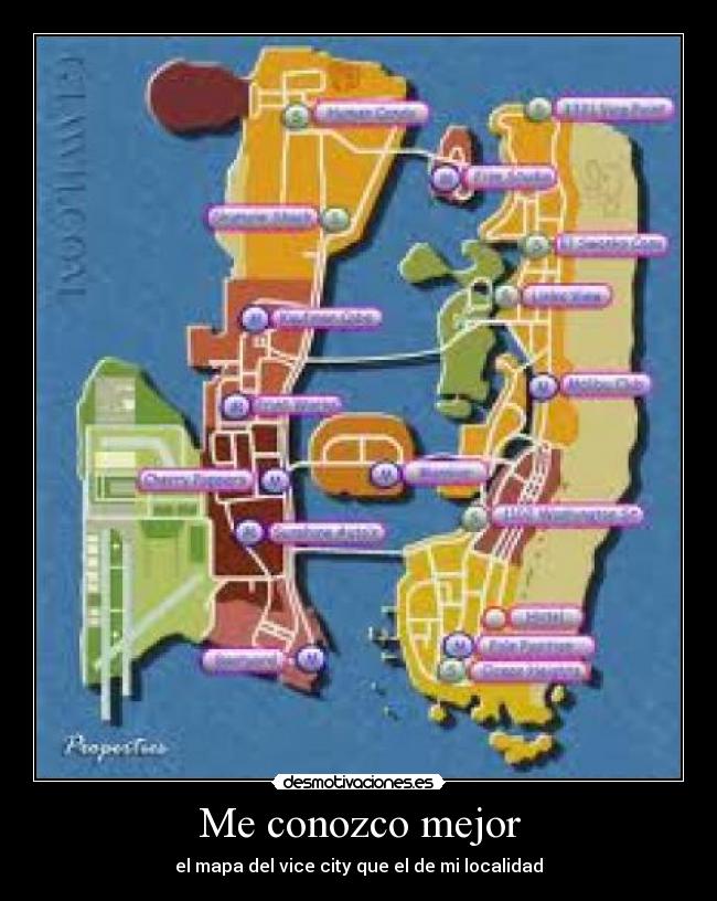 Me conozco mejor - el mapa del vice city que el de mi localidad