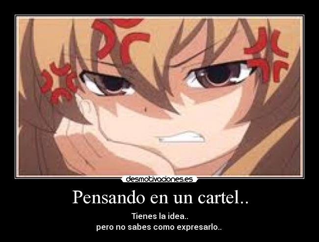 carteles saber expresar desmotivaciones