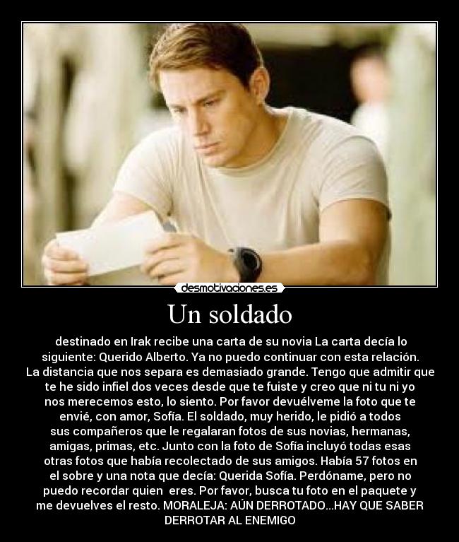 carteles soldado desmotivaciones