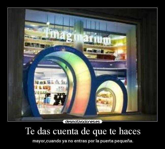 Te das cuenta de que te haces - 