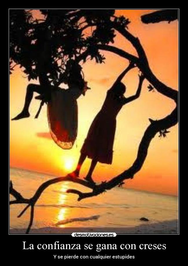 La confianza se gana con creses -