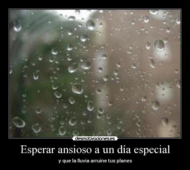 Esperar ansioso a un día especial -