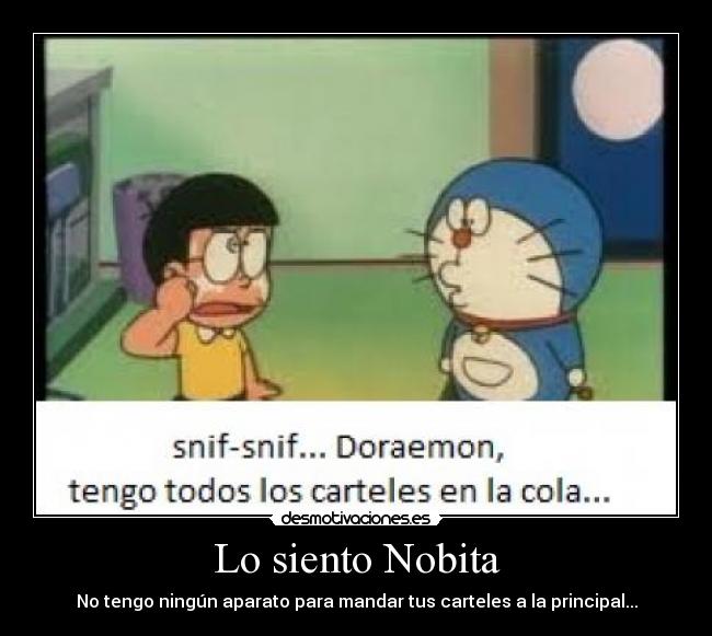 Lo siento Nobita -