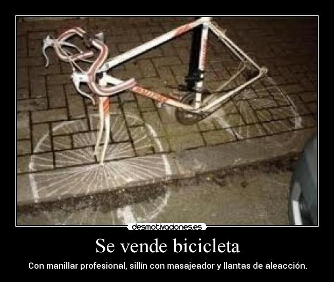Se vende bicicleta - Con manillar profesional, sillín con masajeador y llantas de aleacción.