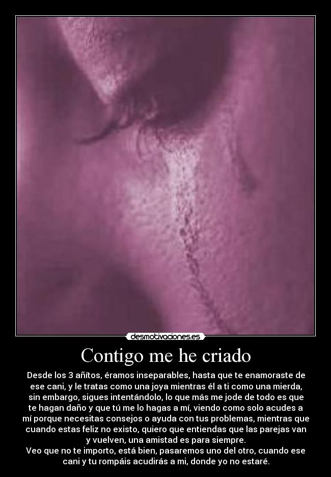 Contigo me he criado -