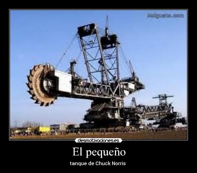 El pequeño - tanque de Chuck Norris