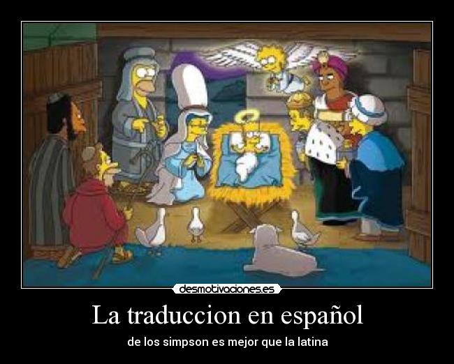 La traduccion en español -