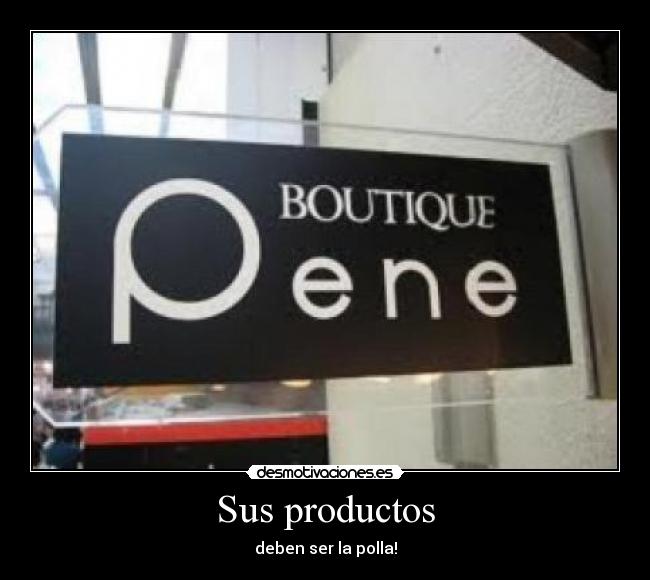 Sus productos -