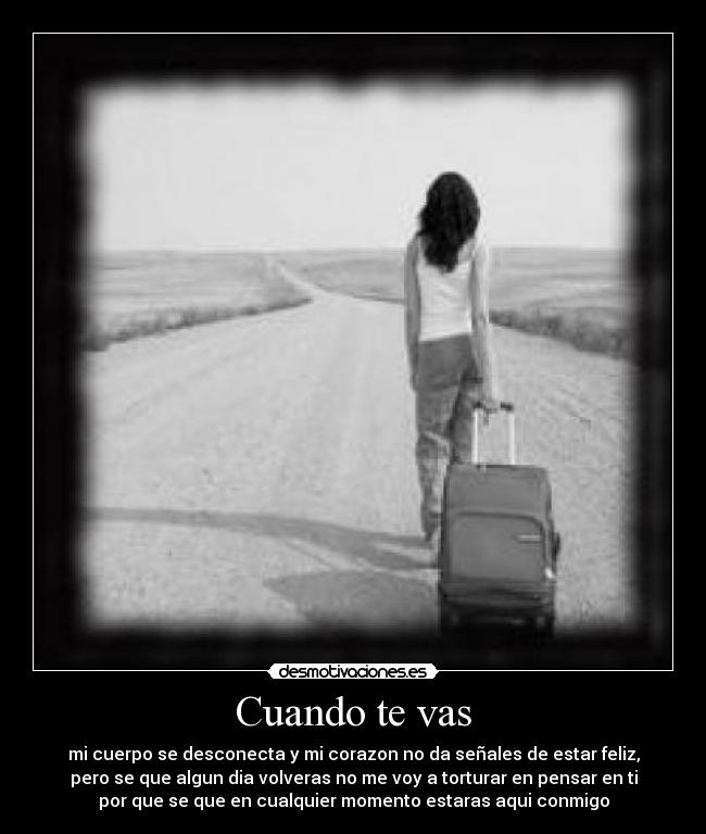 Cuando te vas - 
