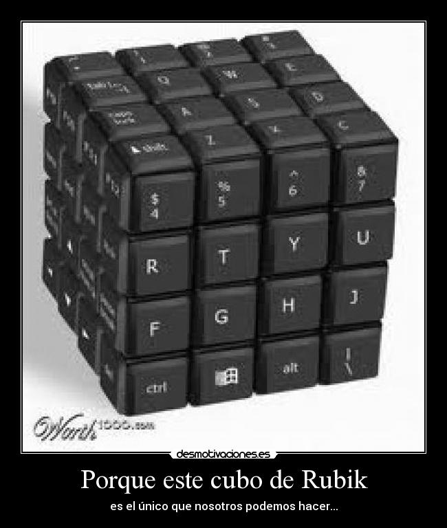 Porque este cubo de Rubik -