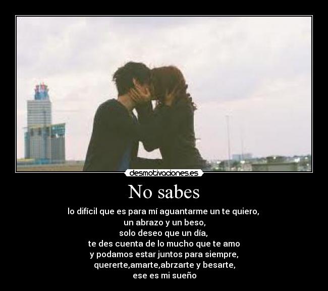No sabes - 