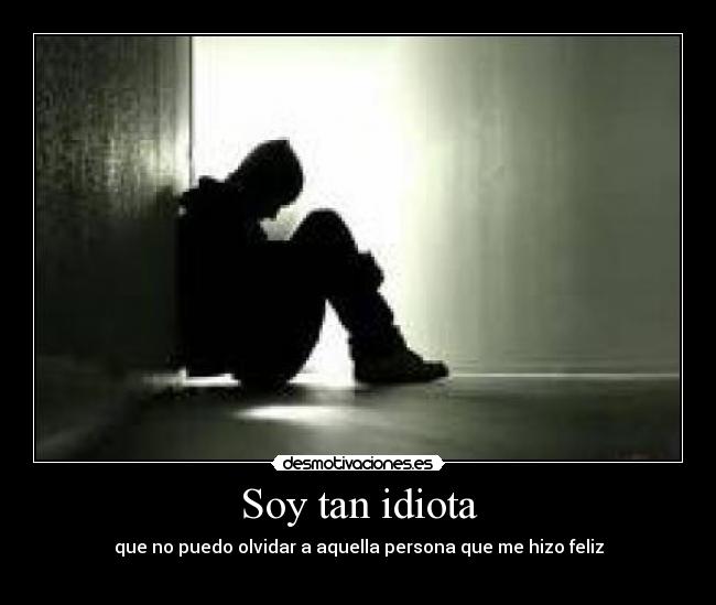 Soy tan idiota -