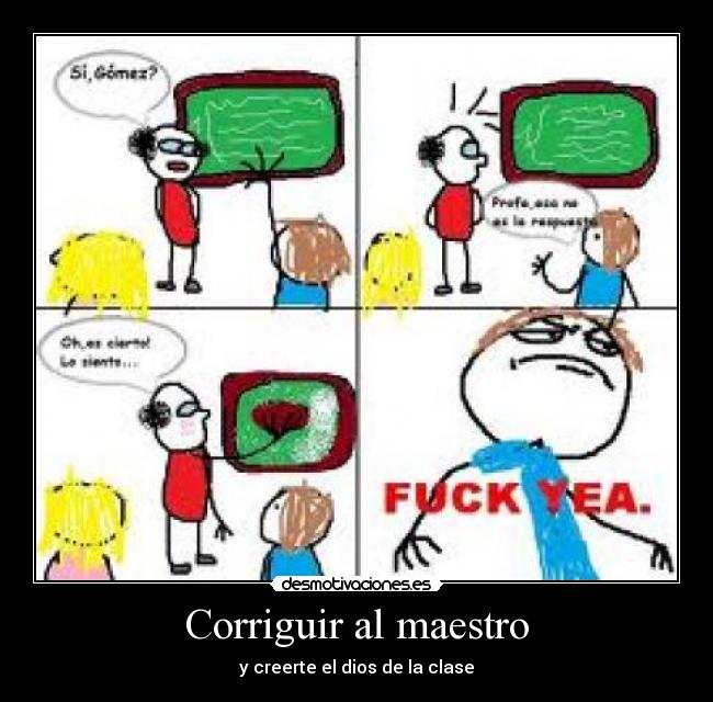 Corriguir al maestro - 