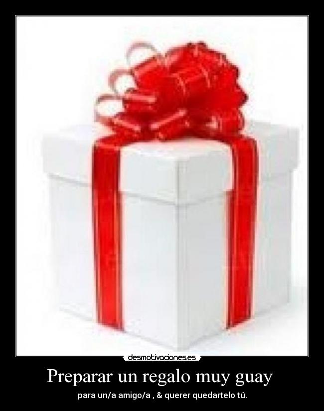 Preparar un regalo muy guay -
