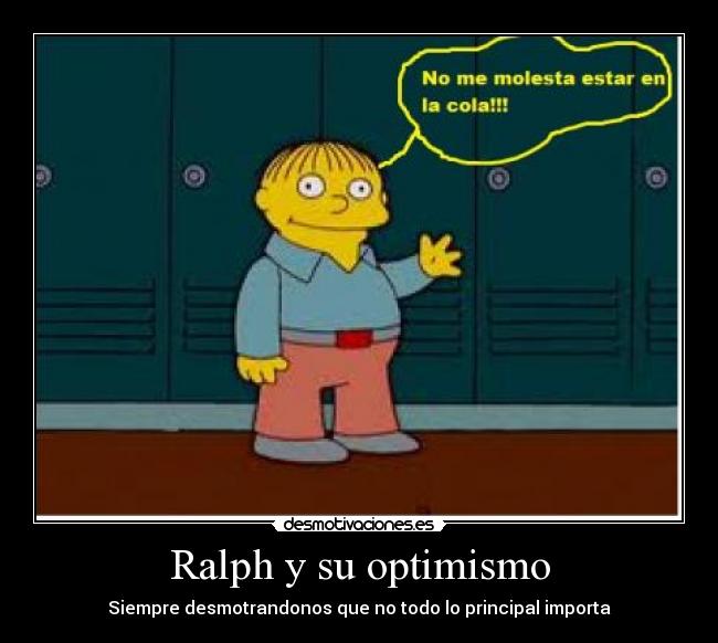 Ralph y su optimismo -