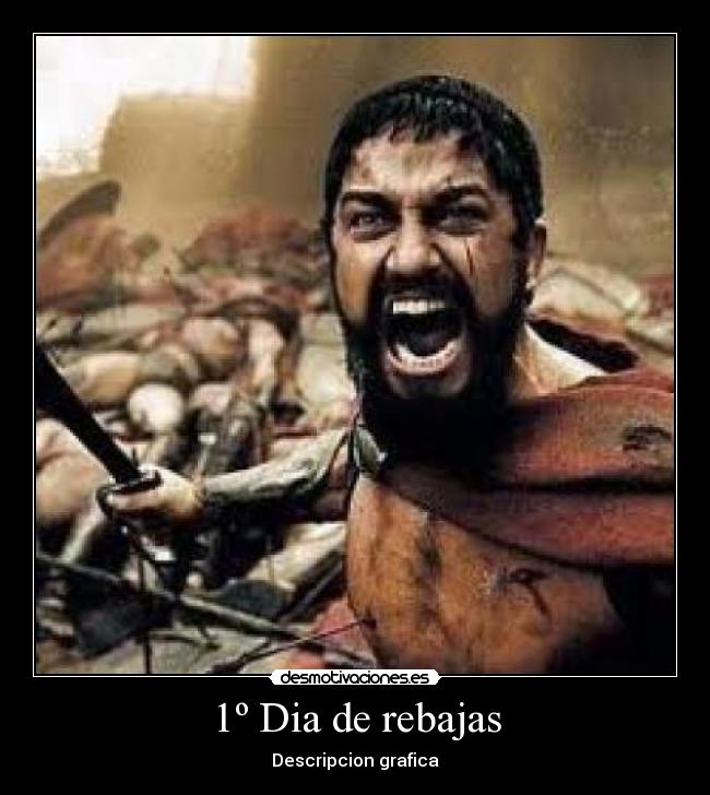 1º Dia de rebajas - Descripcion grafica