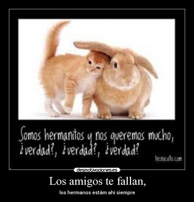 carteles amigos amistad hermanos desmotivaciones