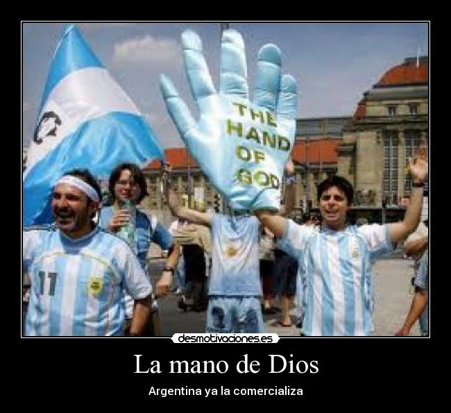 La mano de Dios - Argentina ya la comercializa