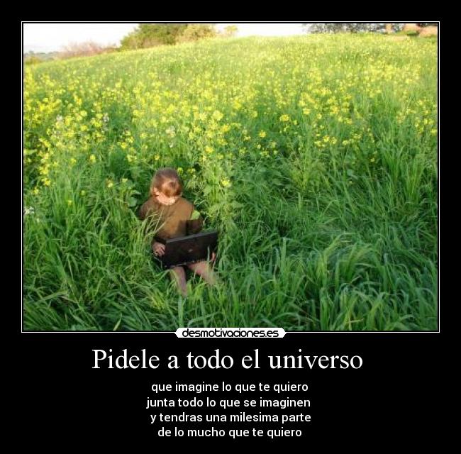 Pidele a todo el universo -