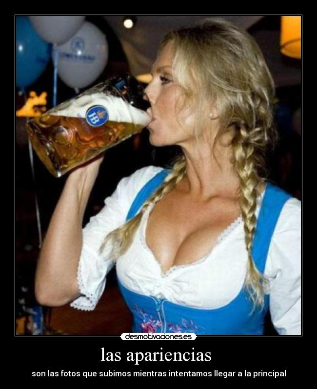 las apariencias - son las fotos que subimos mientras intentamos llegar a la principal