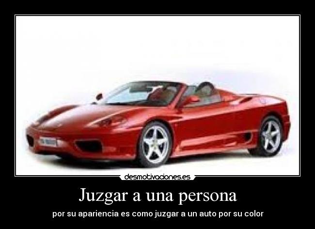 Juzgar a una persona -