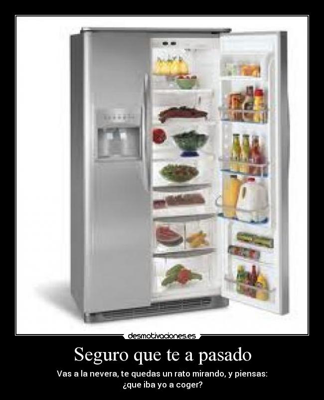Seguro que te a pasado - Vas a la nevera, te quedas un rato mirando, y piensas:
¿que iba yo a coger?