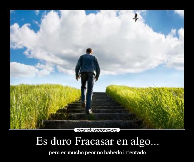 Es duro Fracasar en algo... - 