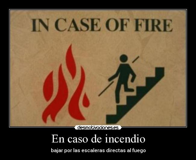 En caso de incendio - 