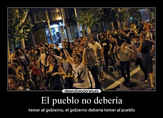 El pueblo no debería - 